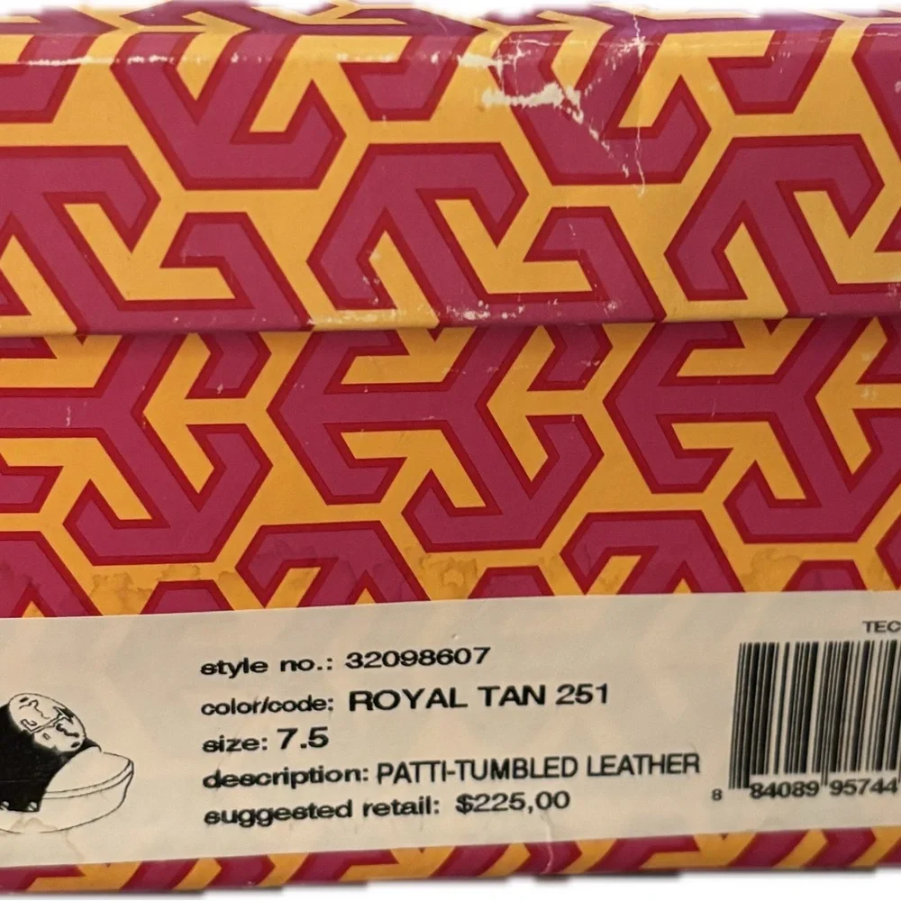 Tory Burch Brown Patty Wedge Sandals like New - Picture 8 of 8